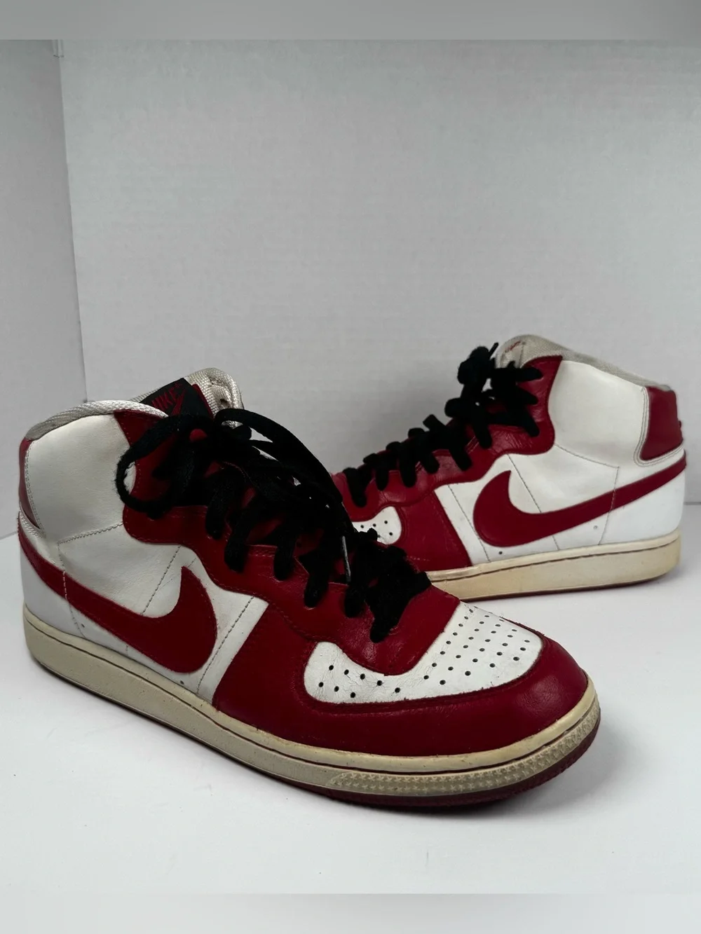 Nike Legend Mid Dunk Mens 10.5 Shoes 11/2008 Varsity Red White Black 312311-100